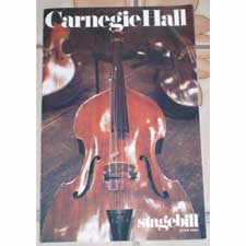 1980 Carnegie Hall Program