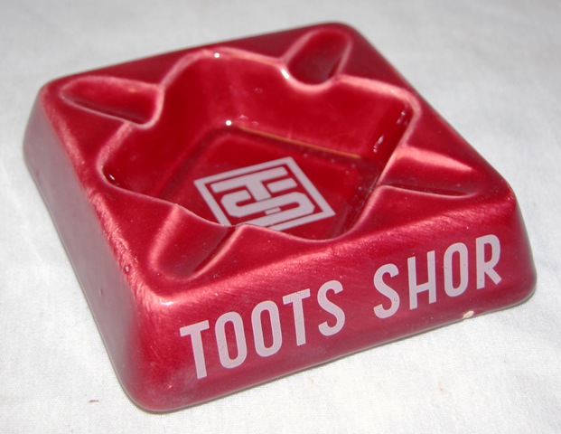 TOOTS SHOR / ORIGINAL CERAMIC ASHTRAY